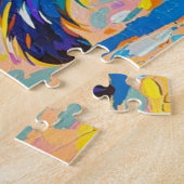 Bärenfarbenes abstraktes Tierkunstdesign Puzzle (Seite)