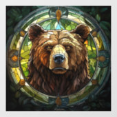 Bärenfensterklammer Fensteraufkleber (Blatt)