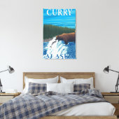 Bärenfischen in Fluss - Curry, Alaska Leinwanddruck (Insitu (Schlafzimmer))