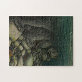 Bärenfischen Puzzle Personalisiert Lachs Art Puzzl (Horizontal)