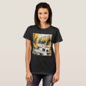 Bärenfischen v2 T-Shirt (Vorne ganz)