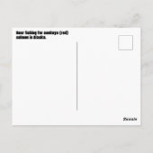 Bärenfischerei auf Lachs im Nationalpark Katmai Postkarte (Rückseite)