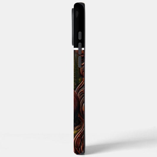 Bärenfischerei durch Wasserfall Case-Mate iPhone Hülle (Rückseite / Links)