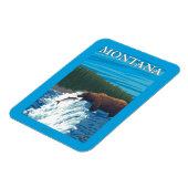 Bärenfischerei im Fluss - Montana Magnet (Linke Seite)