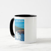 Bärenfischerei im Fluss Yukon River, Alaska Tasse (Vorderseite Links)