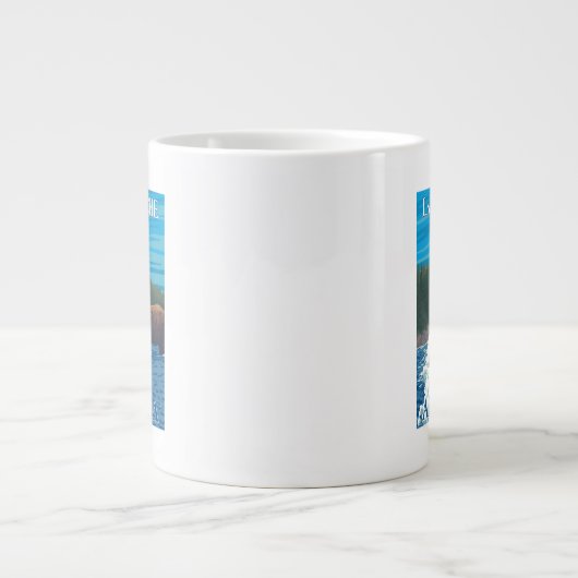 Bärenfischerei in Fluss - Latouche, Alaska Jumbo-Tasse (Vorderseite)