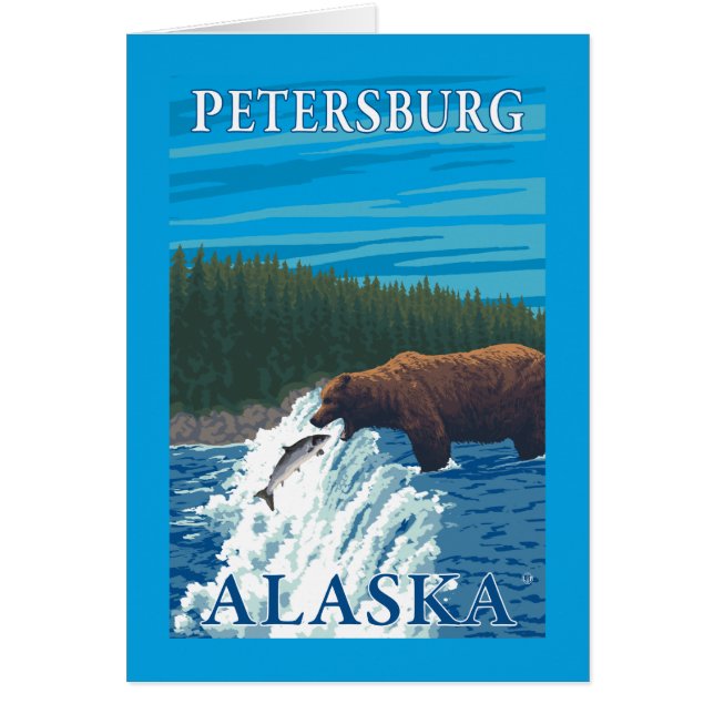 Bärenfischerei in Fluss - Petersburg, Alaska (Vorne)