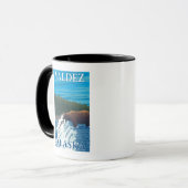 Bärenfischerei in Fluss - Valdez, Alaska Tasse (Vorderseite Links)