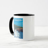 Bärenfischerei in Fluss - Yukon, Alaska Tasse (Vorderseite Links)