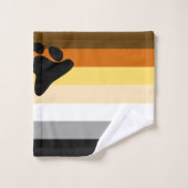 Bärenflagge Badhandtuch Set (Waschlappen)