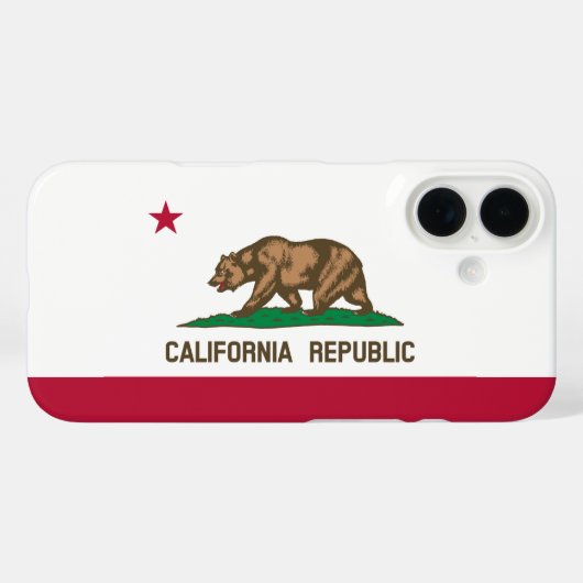 Bärenflagge der Republik Kalifornien: Cali Golden Case-Mate iPhone Hülle (Rückseite (Horizontal))