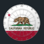 Bärenflagge der Republik Kalifornien: Cali Golden  Dartscheibe<br><div class="desc">Die Flagge der Republik Kalifornien ist ein Symbol der Republik der kurzen Bärenflagge, die 1846 für einen Zeitraum von 25 Tagen existierte. Die Flagge ist ein einfaches Design mit einem roten Single auf weißem Hintergrund. Der Stern soll den einsamen Staat darstellen, und der weiße Hintergrund soll Reinheit und Unschuld symbolisieren....</div>