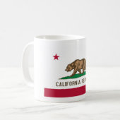 Bärenflagge der Republik Kalifornien: Cali Golden Kaffeetasse (Vorderseite Links)