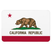 Bärenflagge der Republik Kalifornien: Cali Golden Magnet (Horizontal)