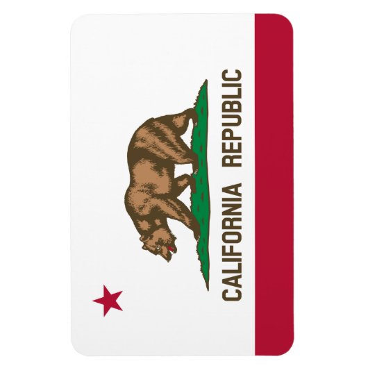 Bärenflagge der Republik Kalifornien: Cali Golden Magnet (Vertikal)