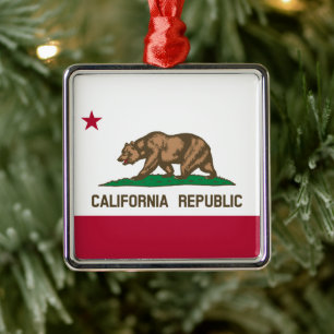 Bärenflagge der Republik Kalifornien: Cali Golden Ornament Aus Metall