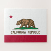 Bärenflagge der Republik Kalifornien: Cali Golden Puzzle (Horizontal)