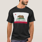 Bärenflagge der Republik Kalifornien: Cali Golden T-Shirt (Vorderseite)