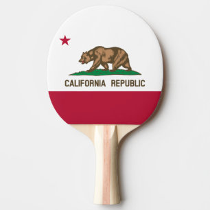 Bärenflagge der Republik Kalifornien: Cali Golden  Tischtennis Schläger
