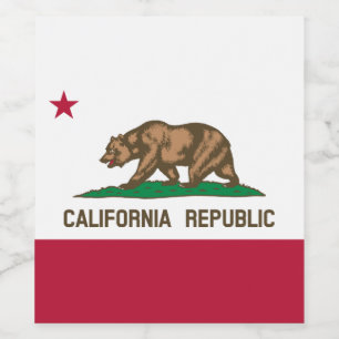 Bärenflagge der Republik Kalifornien: Cali Golden  Weinetikett