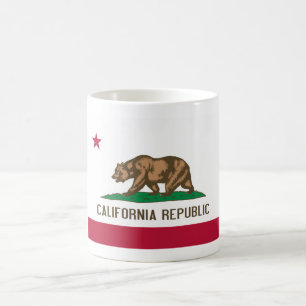 Bärenflagge der Republik Kalifornien: Kalifornien  Kaffeetasse