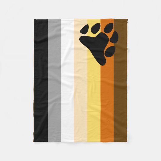 Bärenflagge Fleecedecke (Vorderseite)