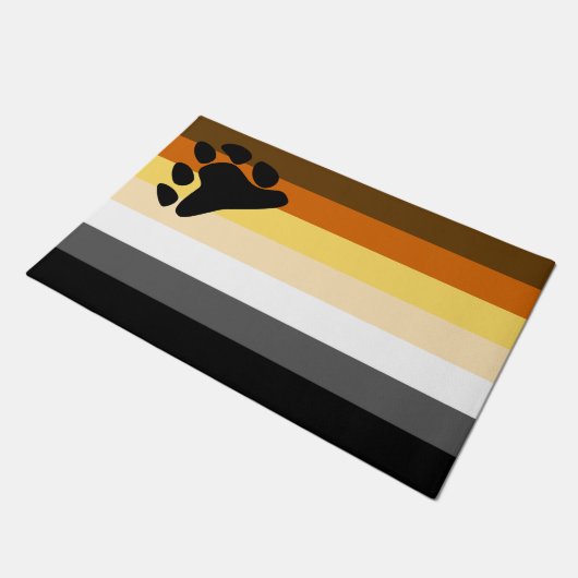 Bärenflagge Fußmatte (Schrägansicht)