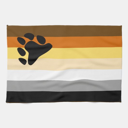 Bärenflagge Geschirrtuch (Horizontal)