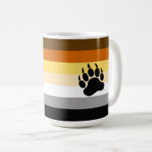 Bärenflagge Kaffeetasse (VorderseiteRechts)