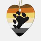 Bärenflagge Keramik Ornament (Links)