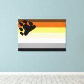 Bärenflagge Leinwanddruck (Insitu (Holzboden))