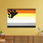 Bärenflagge Leinwanddruck (Insitu (Wohnzimmer))