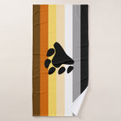 Bärenflagge mit Paw Badehandtuch (Badehandtuch)
