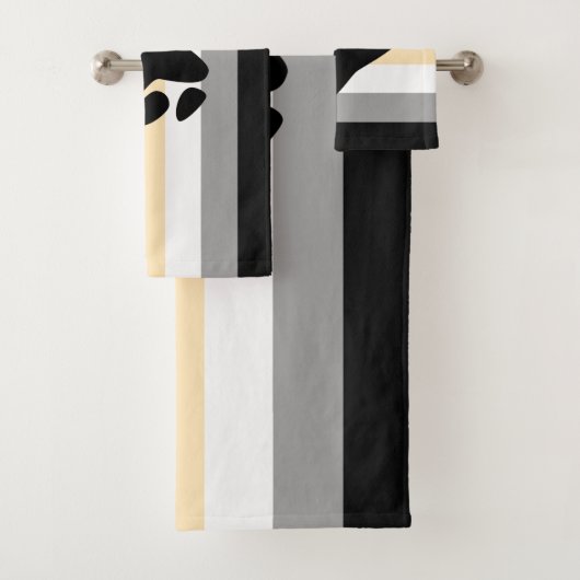 Bärenflagge mit Paw Badhandtuch Set (Insitu)