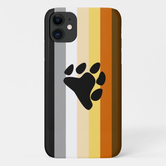 Bärenflagge mit Paw Case-Mate iPhone Hülle (Rückseite)