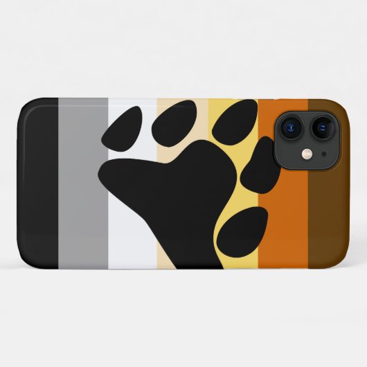 Bärenflagge mit Paw Case-Mate iPhone Hülle (Rückseite (Horizontal))