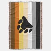 Bärenflagge mit Paw Decke (Vorderseite Vertikal)