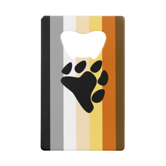 Bärenflagge mit Paw Geldbeutel Flaschenöffner (Vorderseite)