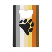 Bärenflagge mit Paw Geldbeutel Flaschenöffner (Rückseite)
