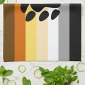 Bärenflagge mit Paw Geschirrtuch (Gefaltet)