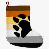 Bärenflagge mit Paw Großer Weihnachtsstrumpf (Vorderseite)