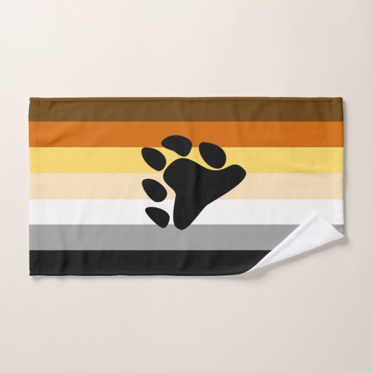 Bärenflagge mit Paw Handtuch (Handtuch)