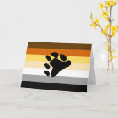 Bärenflagge mit Paw Karte (Gelbe Blume)