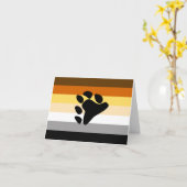 Bärenflagge mit Paw Karte (Gelbe Blume)