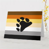 Bärenflagge mit Paw Karte (Gelbe Blume)