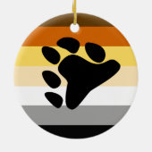 Bärenflagge mit Paw Keramik Ornament (Hinten)