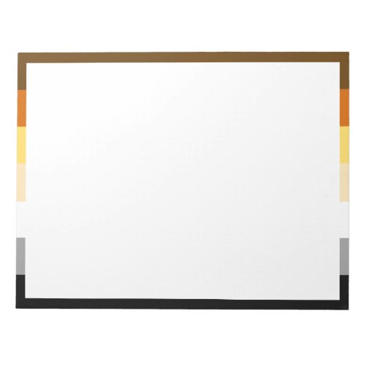 Bärenflagge mit Paw Notizblock (Vorderseite)