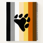 Bärenflagge mit Paw Notizblock (Rückseite)