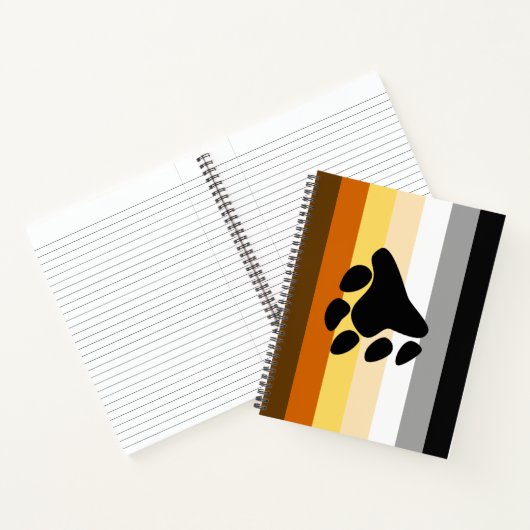 Bärenflagge mit Paw Notizblock (Innenseite)