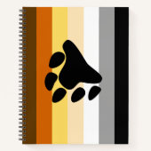 Bärenflagge mit Paw Notizblock (Vorderseite)